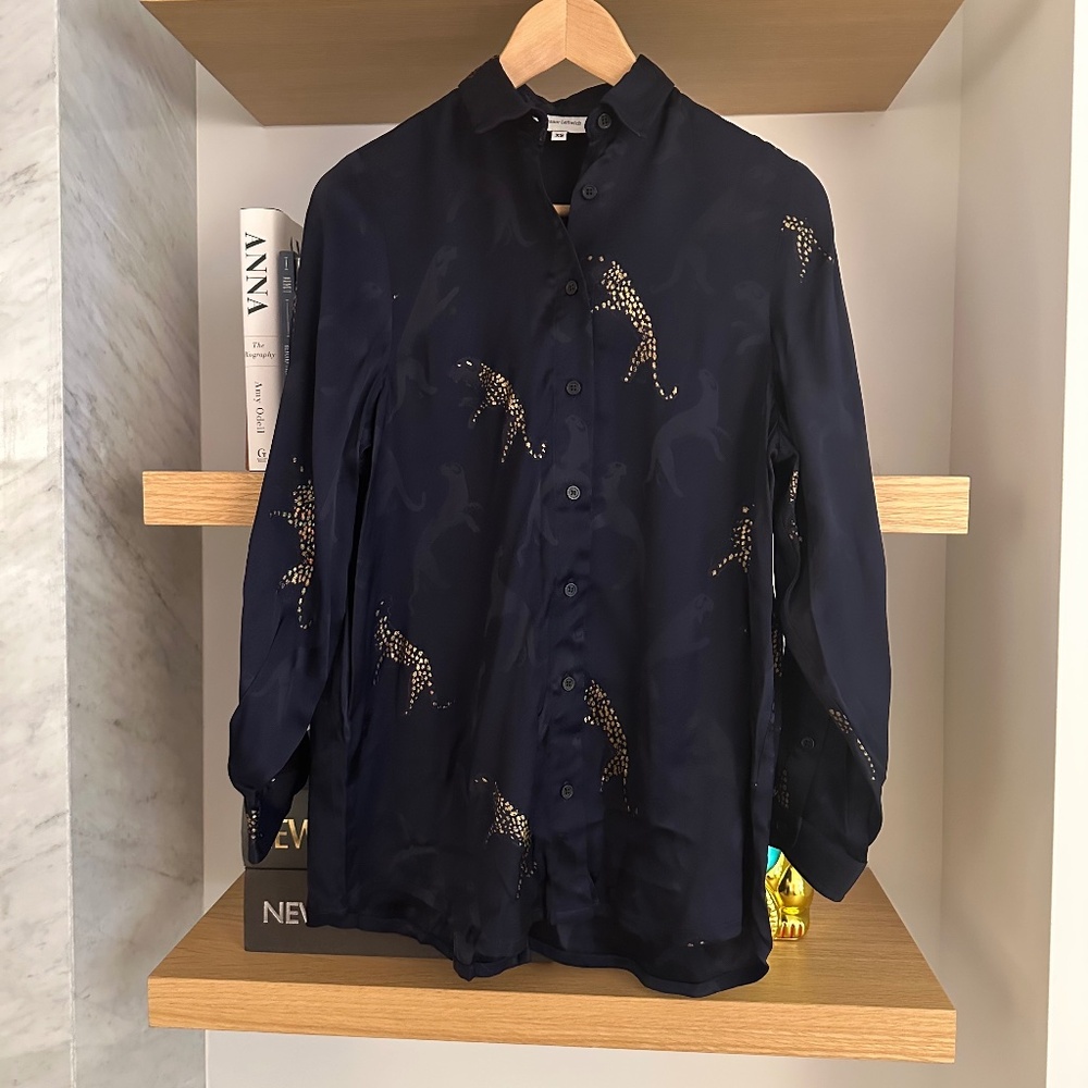 Eleanor Leftwich Eleanor Shirt, Leopard, XS, NEW, SOLD OUT!